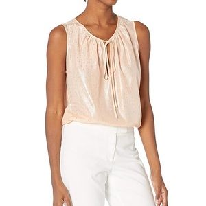 Amanda Uprichard Ambrosia Metallic Accent Top